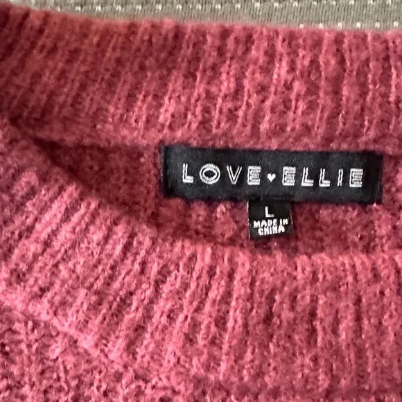 Love Elise Women's Berry Crew Neck Sweater - Picture 2 of 9